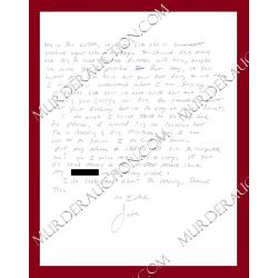 James Munro letter/envelope 3/9/1998