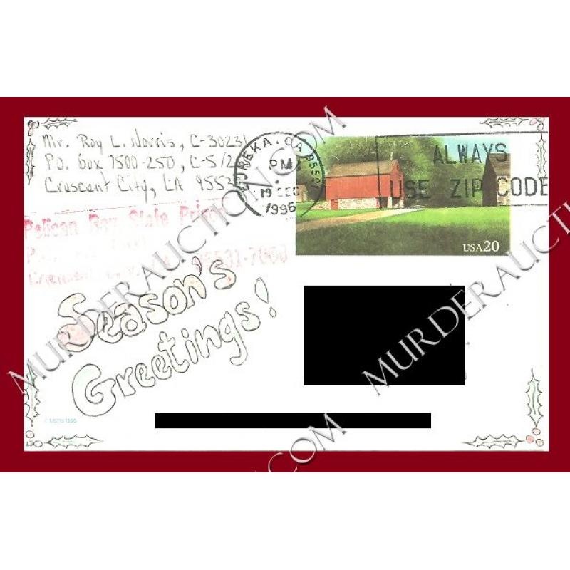 Roy Norris Christmas postcard 12/18/1996 DECEASED