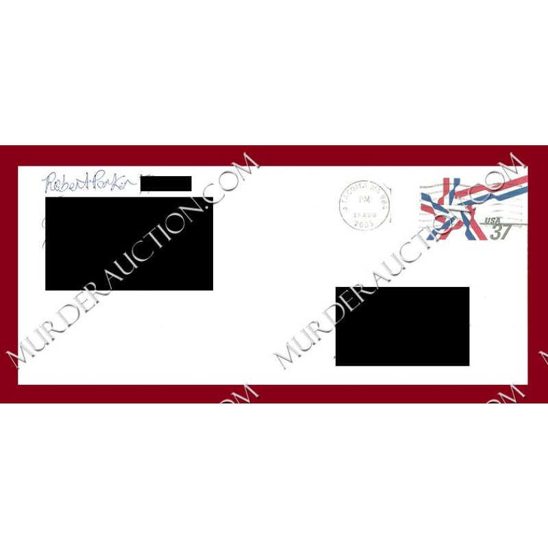 Robert Parker letter/envelope 8/18/2005