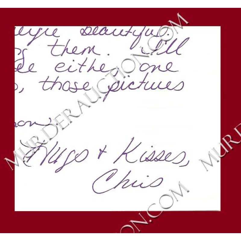 Christa Pike letter/envelope 11/1/1999