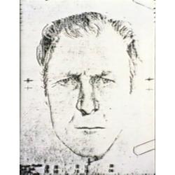 Arthur J. Shawcross original sketch marker of his police drawing when the were looking for the Genessee River Killer