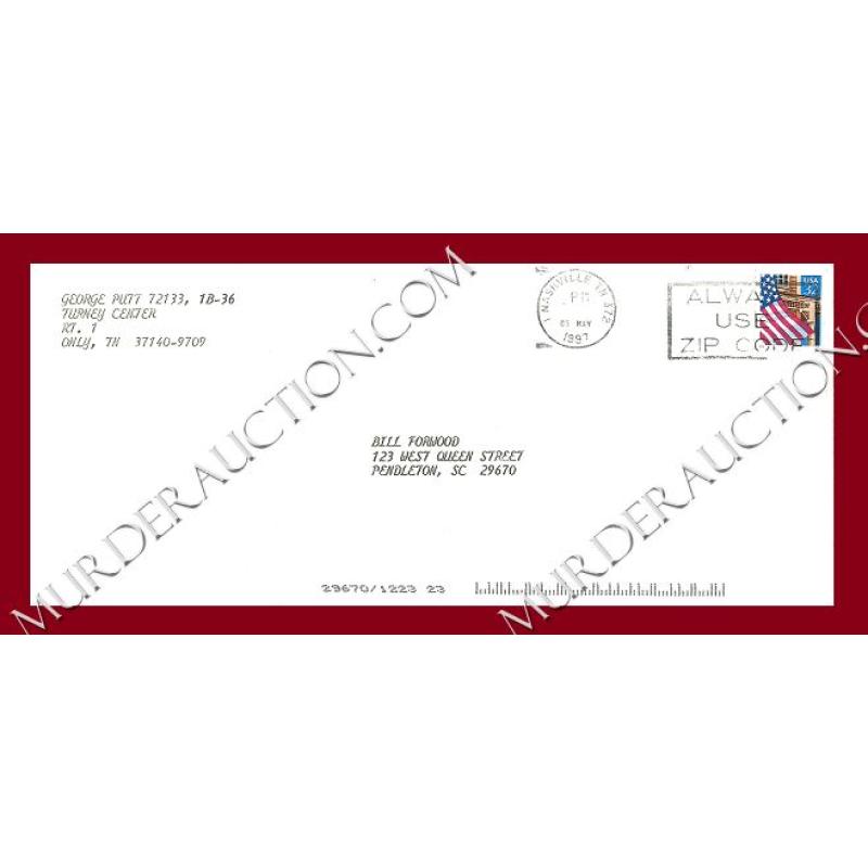 George Putt letter/envelope 5/4/1997 DECEASED