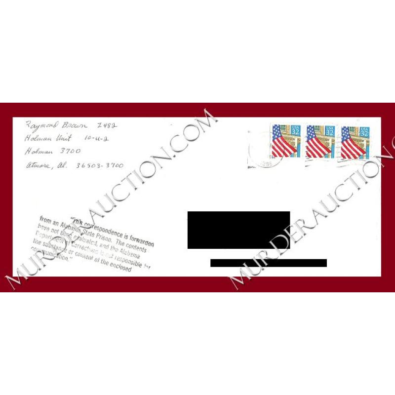 Raymond Brown letter/envelope 2/16/1998 DECEASED