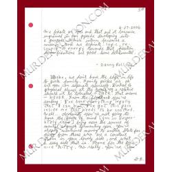 Danny Rolling letter/envelope 6/27/2006 EXECUTED