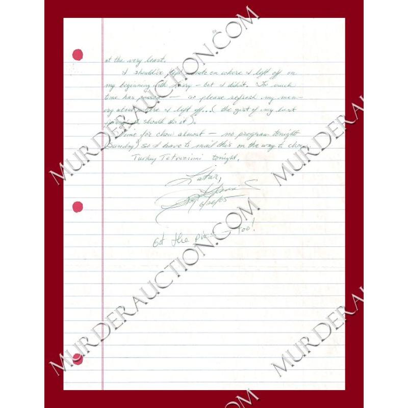 Roy Norris letter/envelope 6/26/2005 DECEASED