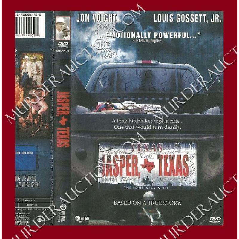 Lawrence Russell Brewer signed Jasper, Texas DVD cover EXECUTED