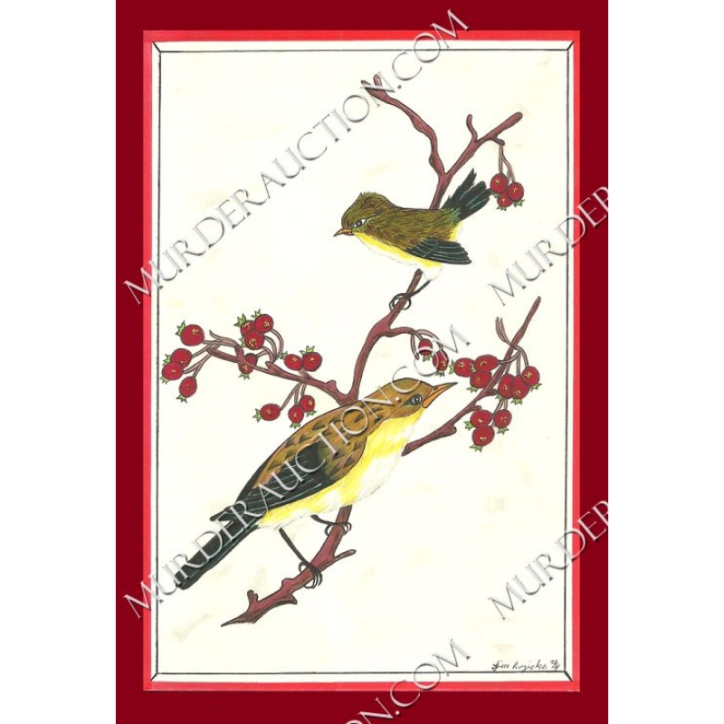 Jim Ruzicka art card/letter/envelope 11/4/1996