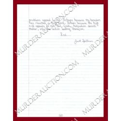 Jack Spillman letter/envelope with extras 5/1/2006