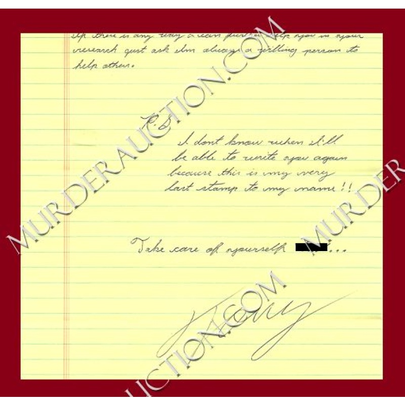 Anthony Balaam letter/envelope 4/16/2006