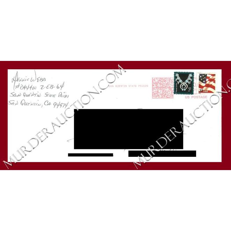 Dennis Webb letter/envelope 4/16/2006 DECEASED