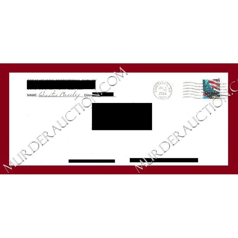 Winston Moseley letter/envelope 6/3/2006 DECEASED